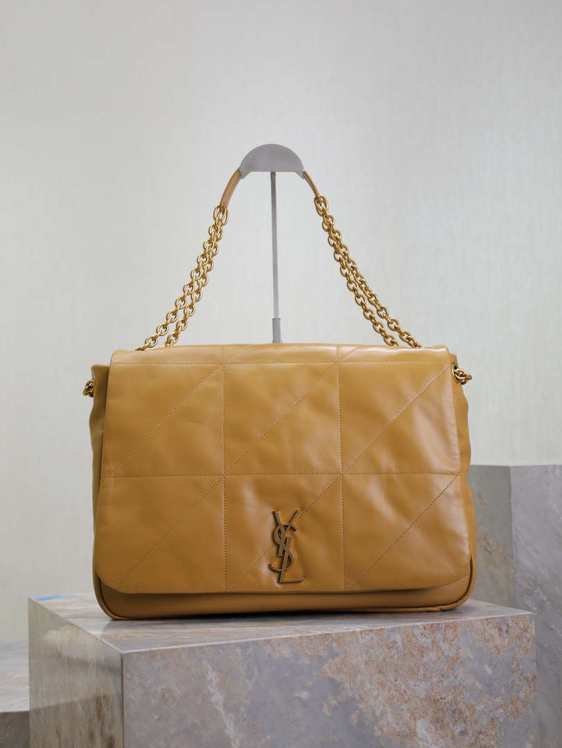 YSL 742431 JAMIE 4.3 In Lambskin Bag Earthy Yellow - Default Title - View 1