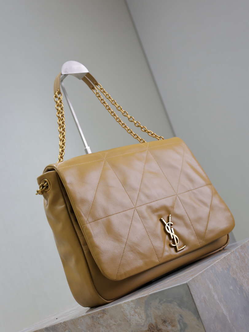 YSL 742431 JAMIE 4.3 In Lambskin Bag Earthy Yellow