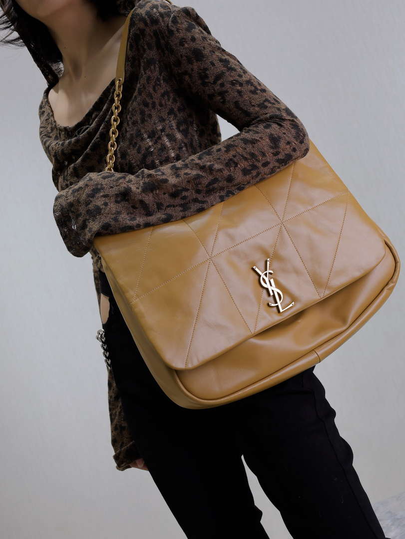 YSL 742431 JAMIE 4.3 In Lambskin Bag Earthy Yellow