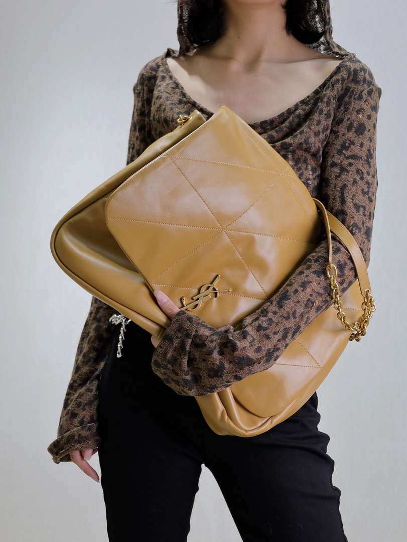 YSL 742431 JAMIE 4.3 In Lambskin Bag Earthy Yellow