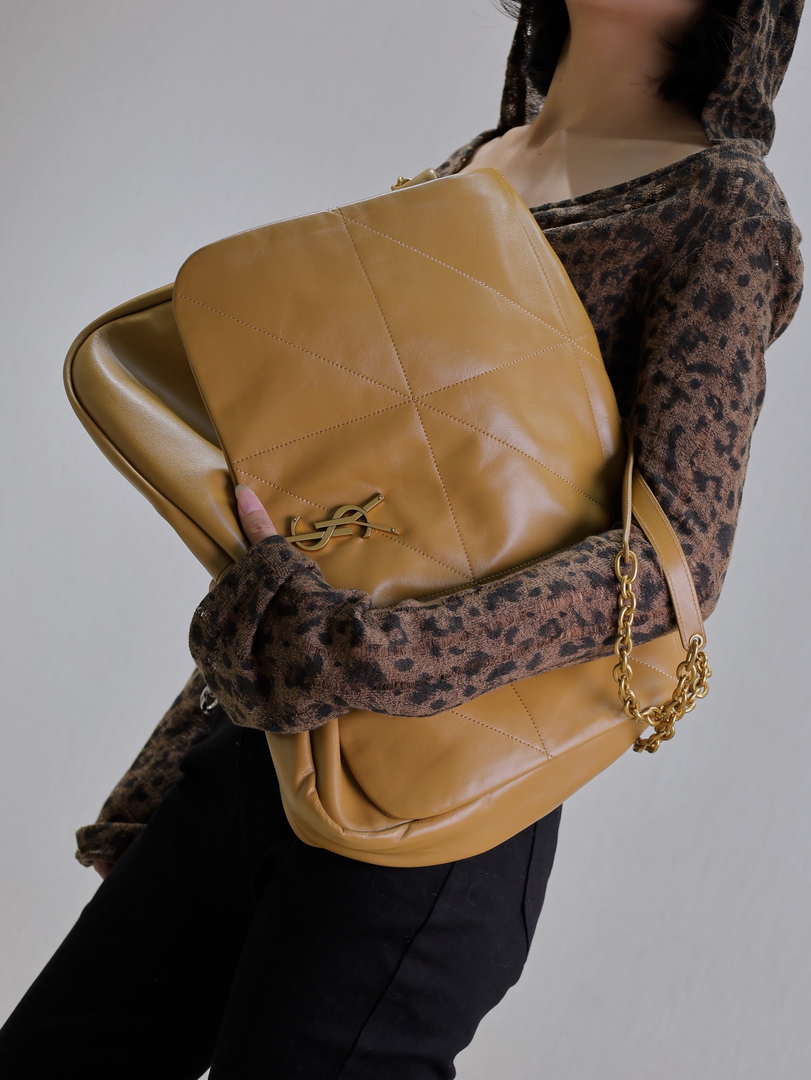 YSL 742431 JAMIE 4.3 In Lambskin Bag Earthy Yellow