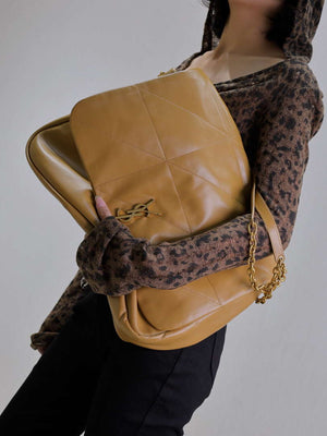 YSL 742431 JAMIE 4.3 In Lambskin Bag Earthy Yellow - Default Title - View 12
