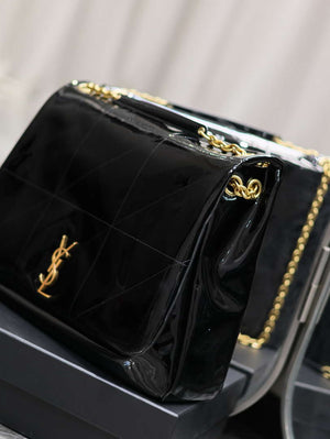 YSL 742431 JAMIE 4.3 In Patent leather Bag Black - Default Title - View 3