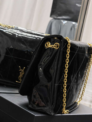 YSL 742431 JAMIE 4.3 In Patent leather Bag Black - Default Title - View 5