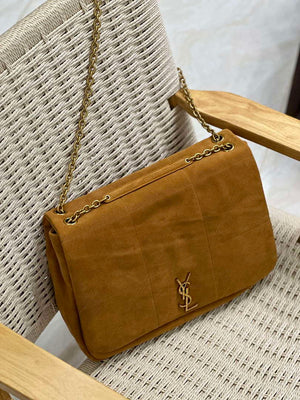 YSL 742431 JAMIE 4.3 In suede leather Bag Brown - Default Title - View 4