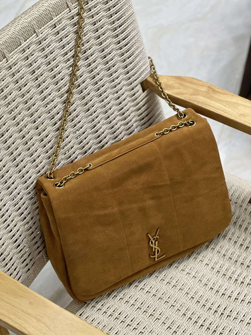 YSL 742431 JAMIE 4.3 In suede leather Bag Brown - Default Title - View 4