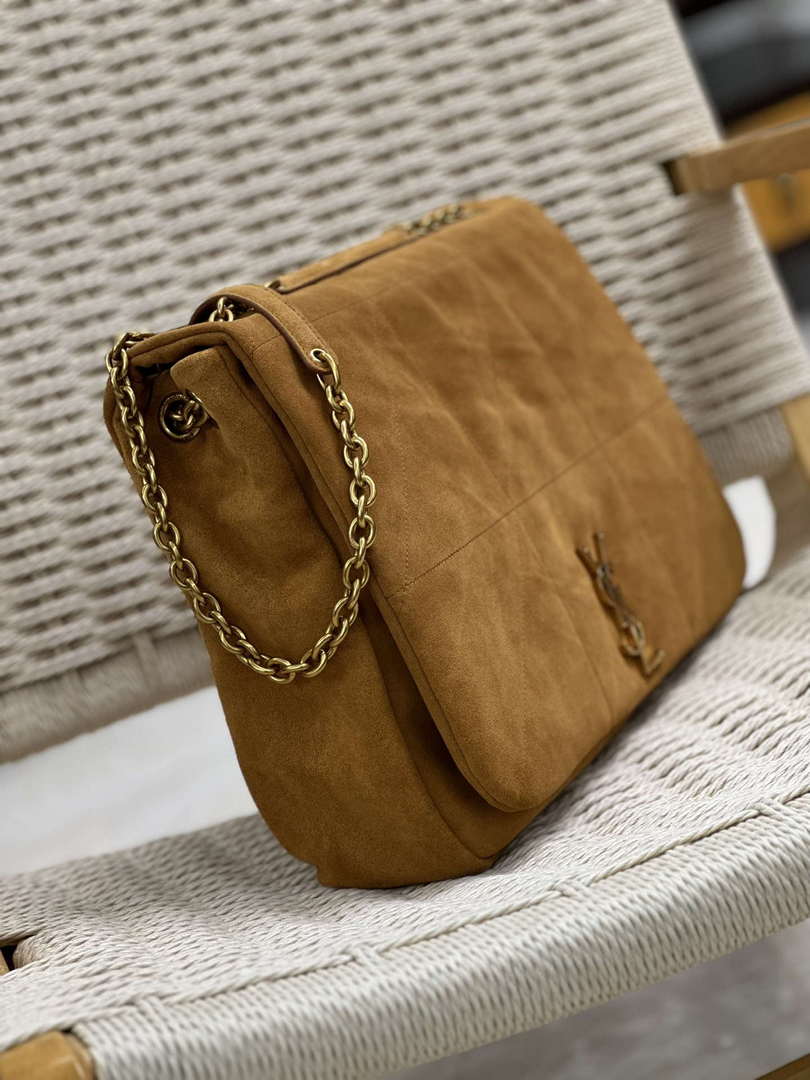 YSL 742431 JAMIE 4.3 In suede leather Bag Brown