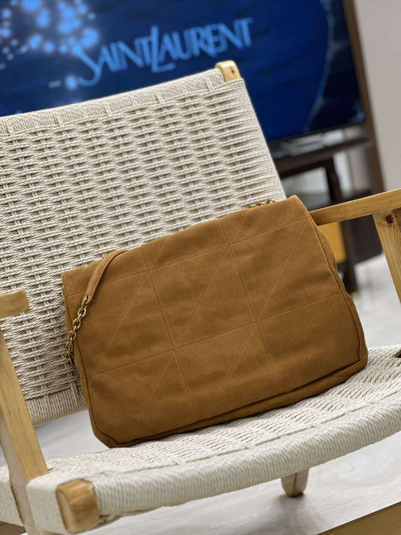 YSL 742431 JAMIE 4.3 In suede leather Bag Brown