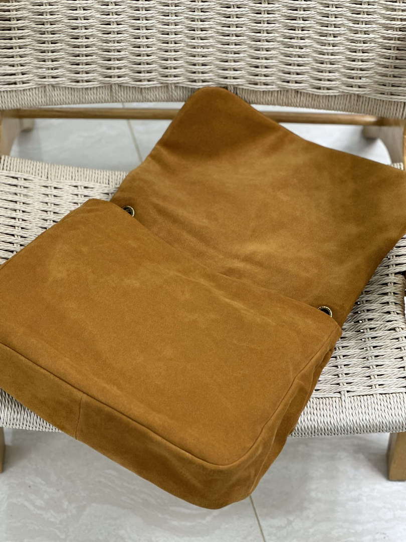 YSL 742431 JAMIE 4.3 In suede leather Bag Brown