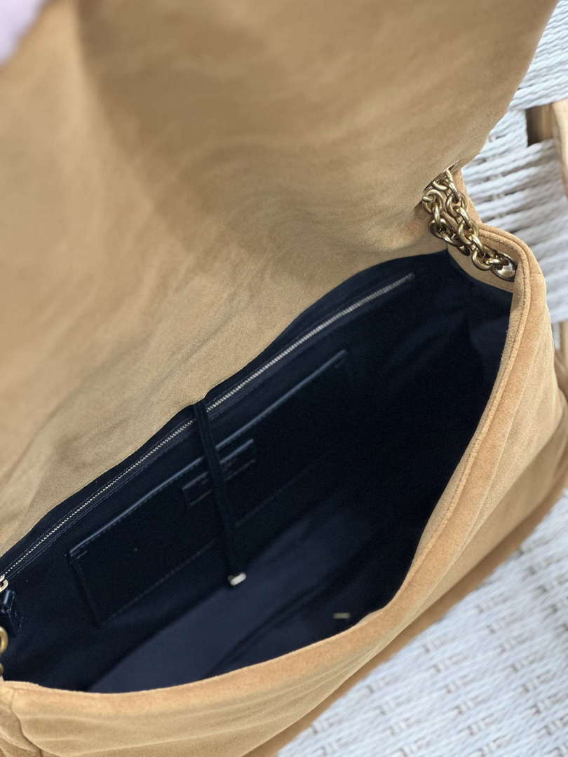 YSL 742431 JAMIE 4.3 In suede leather Bag Brown