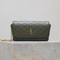 YSL 742579 GABY Chain bag in lambskin Light Green