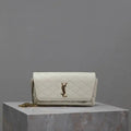YSL 742579 GABY Chain bag in lambskin White