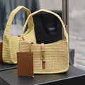 YSL 744292 Saint Laurent Le 5 ¨¤ 7 Mini In Raffia - Default Title - View 1