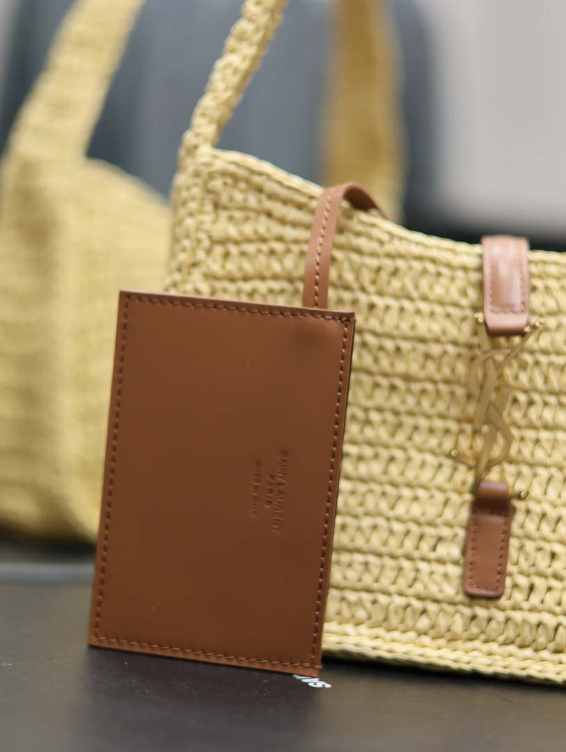 YSL 744292 Saint Laurent Le 5 ¨¤ 7 Mini In Raffia
