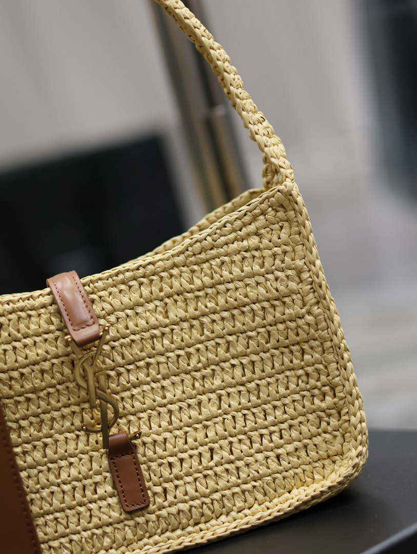 YSL 744292 Saint Laurent Le 5 ¨¤ 7 Mini In Raffia