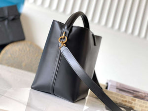 YSL 7428282 Le 37 Bucket In Shiny Leather Black - Default Title - View 2
