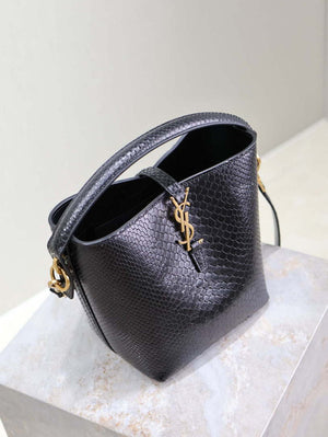 YSL 749036 LE 37 small in alligator Black snake print - Default Title - View 8