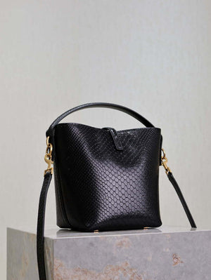 YSL 749036 LE 37 small in alligator Black snake print - Default Title - View 12