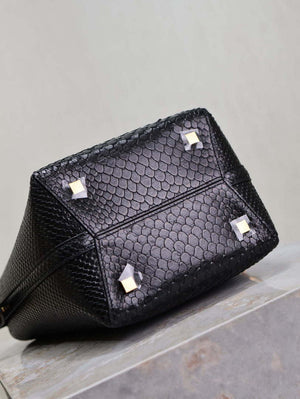 YSL 749036 LE 37 small in alligator Black snake print - Default Title - View 13