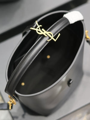 YSL 749036 LE 37 small in in shiny leather Black - Default Title - View 6