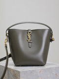 YSL 749036 LE 37 small in in shiny leather Dark green