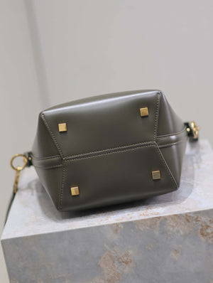 YSL 749036 LE 37 small in in shiny leather Dark green - Default Title - View 9