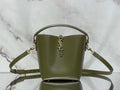 YSL 749036 LE 37 small in in shiny leather green