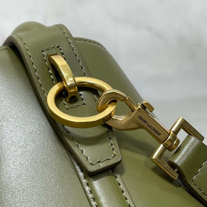 YSL 749036 LE 37 small in in shiny leather green - Default Title - View 7
