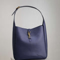 YSL 753837 Le 5 ¨¤ 7 Supple Large In Smooth Leather Blue - Default Title - View 1