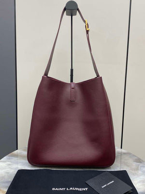 YSL 753837 Le 5 ¨¤ 7 Supple Large In Smooth Leather Wine Red - Default Title - View 2