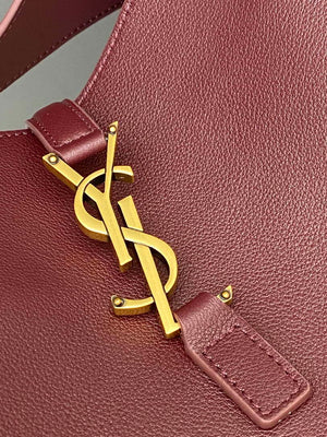 YSL 753837 Le 5 ¨¤ 7 Supple Large In Smooth Leather Wine Red - Default Title - View 5