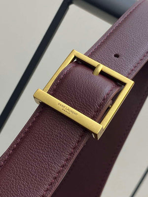 YSL 753837 Le 5 ¨¤ 7 Supple Large In Smooth Leather Wine Red - Default Title - View 6