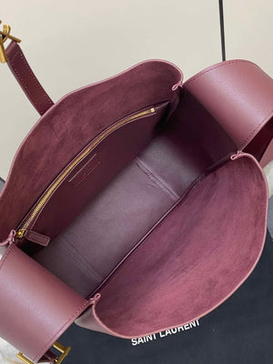 YSL 753837 Le 5 ¨¤ 7 Supple Large In Smooth Leather Wine Red - Default Title - View 8