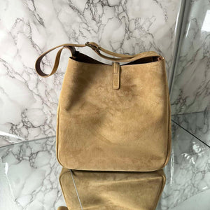 YSL 753837 LE 5 A 7 Supple Large In Suede Brown - Default Title - View 3