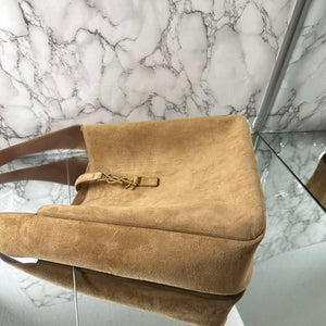 YSL 753837 LE 5 A 7 Supple Large In Suede Brown - Default Title - View 4