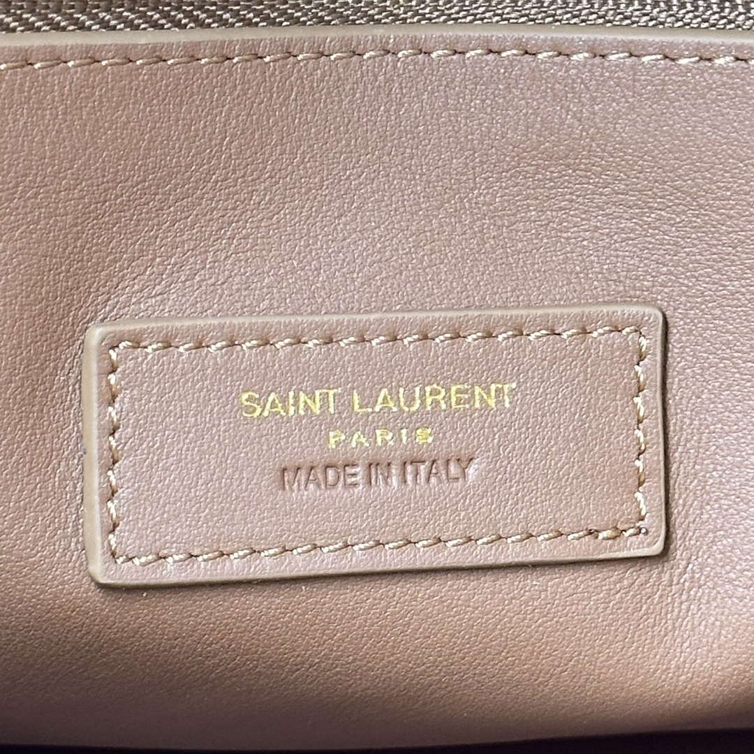 YSL 753837 LE 5 A 7 Supple Large In Suede Brown