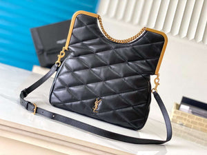 YSL 7540011 87 Quilted Lambskin Bag Black - Default Title - View 1
