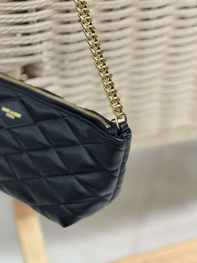 YSL 755979 SAINT LAURENT Gaby Zipped Bag Black - Default Title - View 6