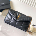 YSL 7593371 Puffer Toy Bag In Quilted Lambskin Black - Default Title - View 1