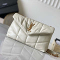 YSL 7593371 Puffer Toy Bag In Quilted Lambskin White - Default Title - View 1