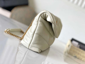 YSL 7593371 Puffer Toy Bag In Quilted Lambskin White - Default Title - View 2