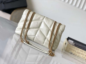 YSL 7593371 Puffer Toy Bag In Quilted Lambskin White - Default Title - View 3