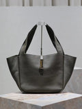 YSL 763435 LE 5 ¨¤ 7 BEA IN GRAINED LEATHER Dark Green