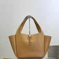 YSL 763435 LE 5 ¨¤ 7 BEA IN GRAINED LEATHER Apricot