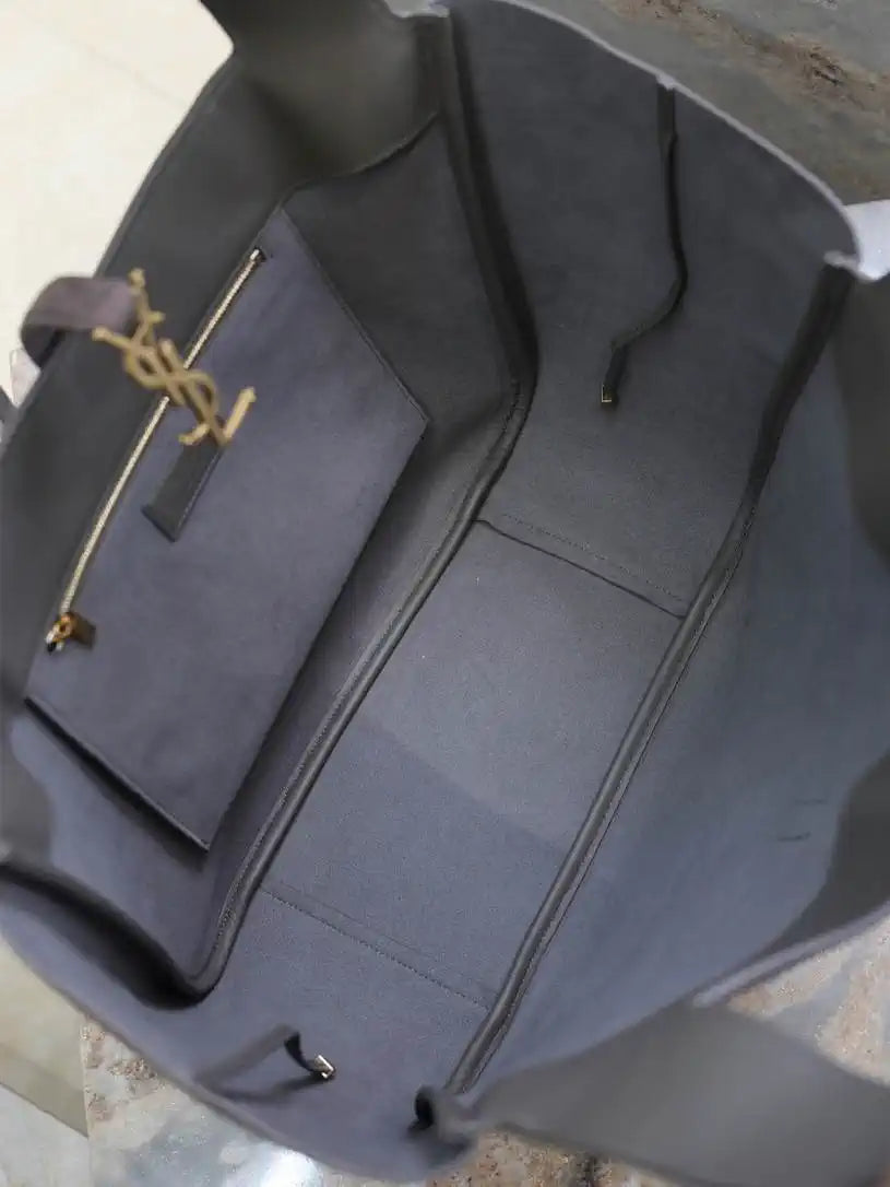 YSL 763435 LE 5 ¨¤ 7 BEA IN  Gray suede