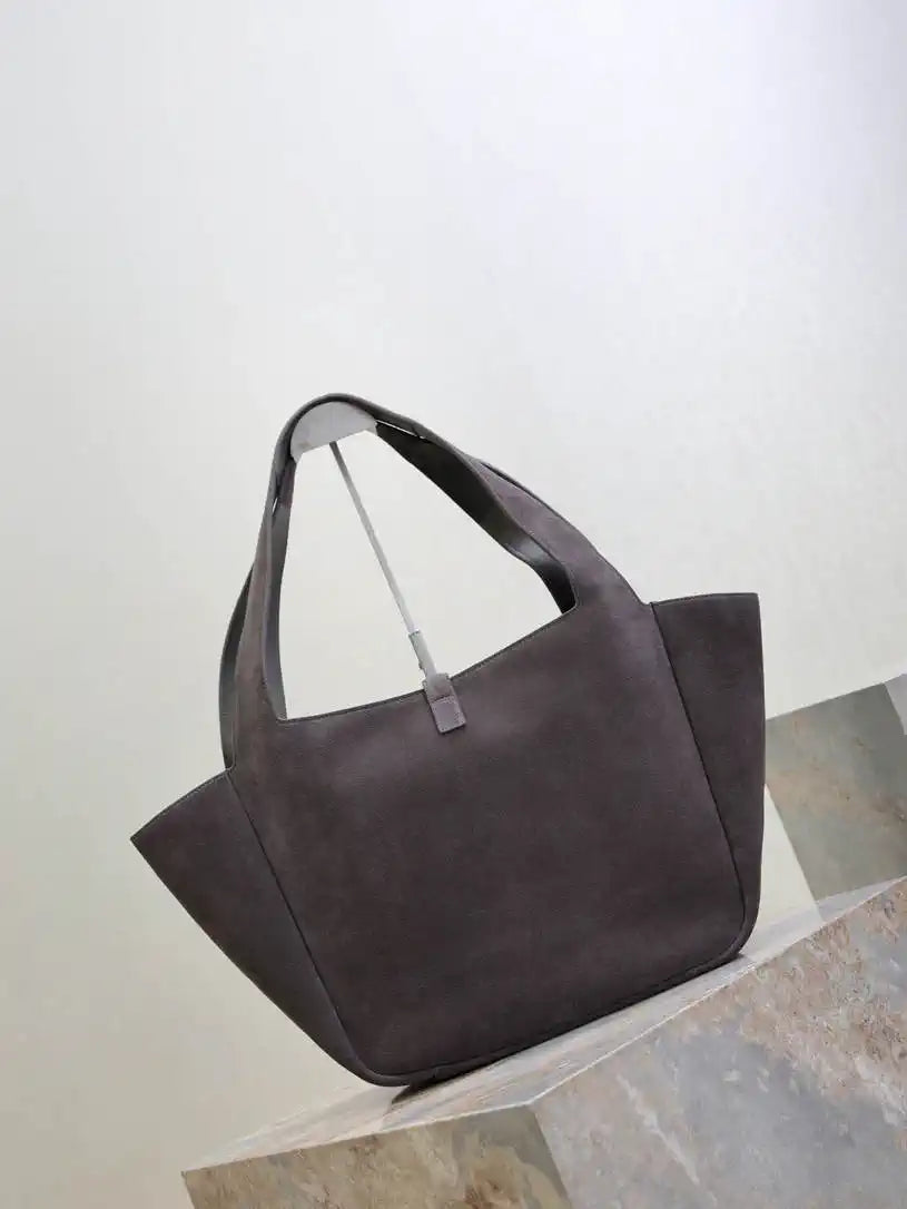 YSL 763435 LE 5 ¨¤ 7 BEA IN  Gray suede