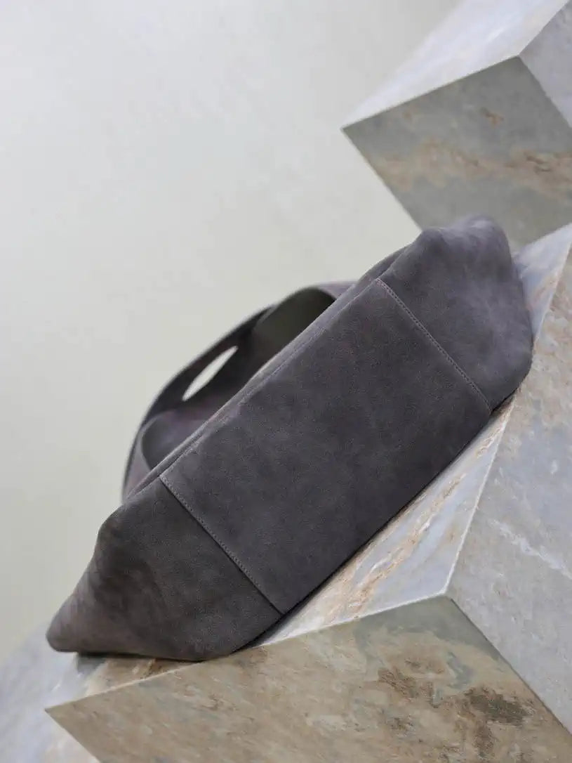 YSL 763435 LE 5 ¨¤ 7 BEA IN  Gray suede