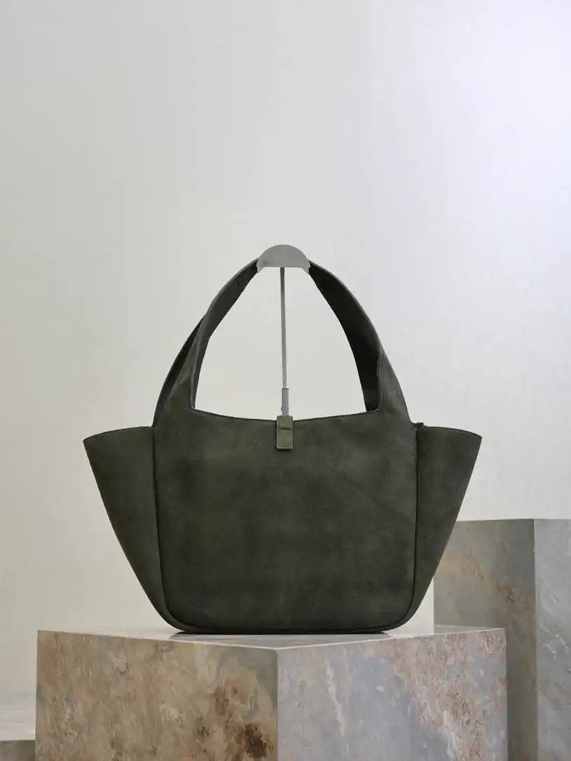 YSL 763435 LE 5 ¨¤ 7 BEA IN Green suede