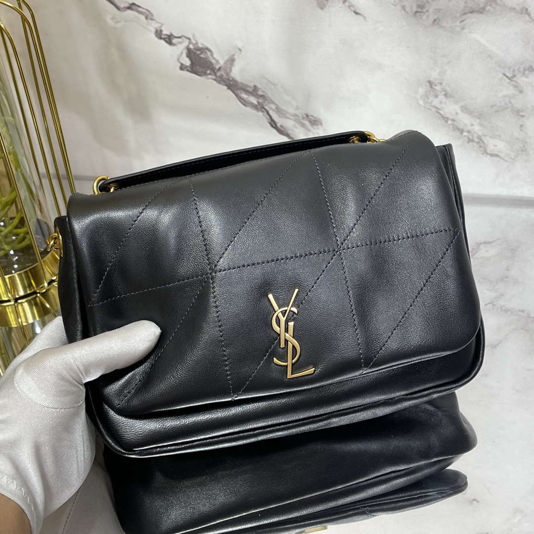 YSL 763475 JAMIE 4.3 Small in Lambskin Black - Default Title - View 2