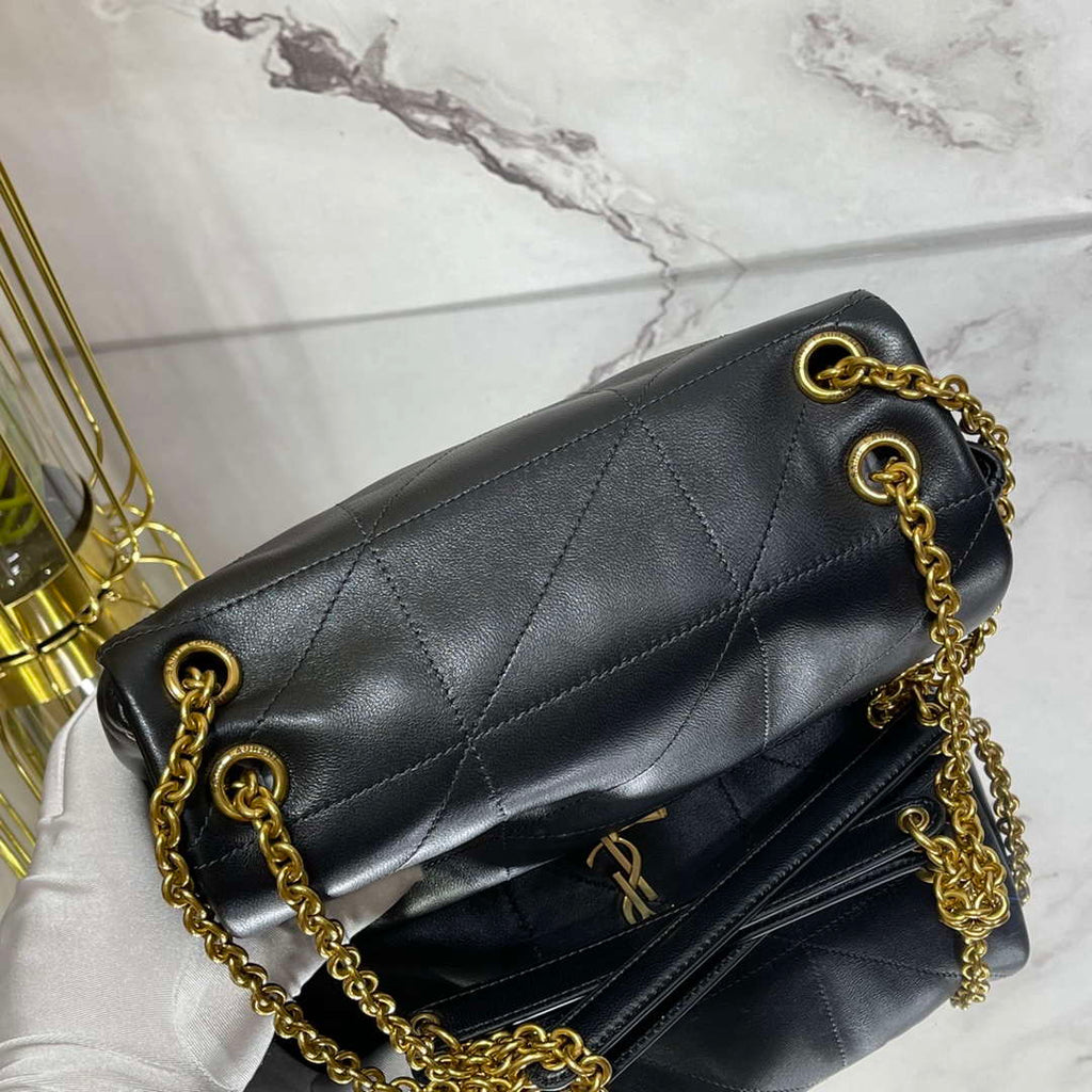 YSL 763475 JAMIE 4.3 Small in Lambskin Black